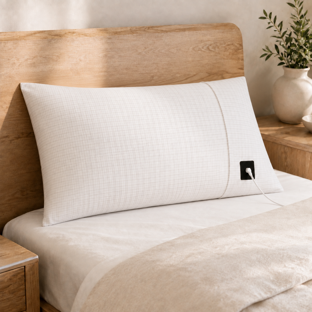 White grounding pillowcase
